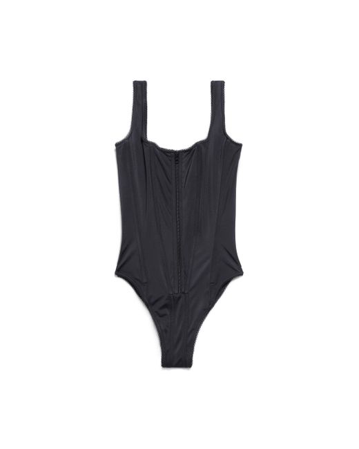 Balenciaga Black Corset Swimsuit