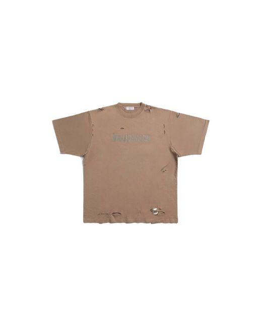 balenciaga t shirt brown