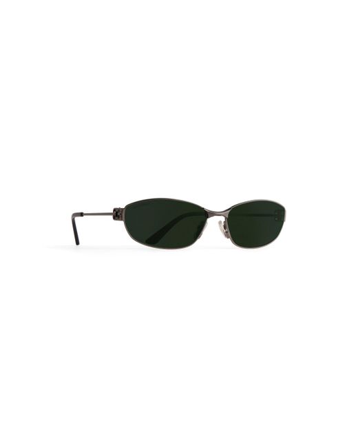 Balenciaga Green Mercury Oval Sunglasses for men