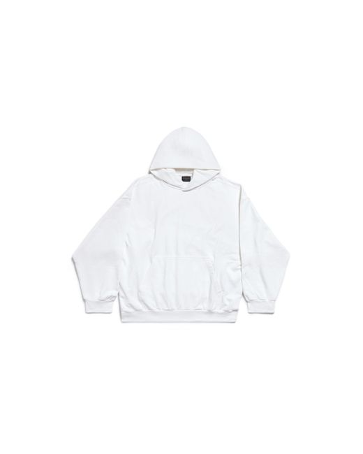 Balenciaga White Hand-drawn hoodie medium fit