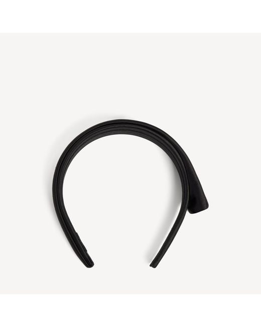 Balenciaga Black Toque Thin Headband