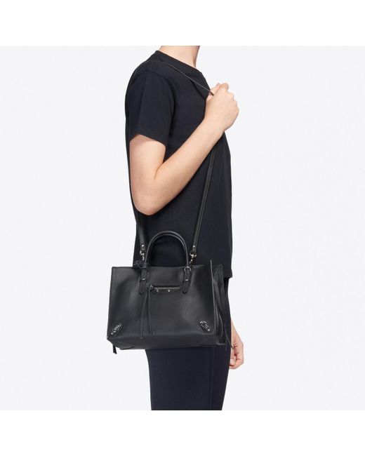 Balenciaga Leather Papier A6 Zip Around in Black | Lyst