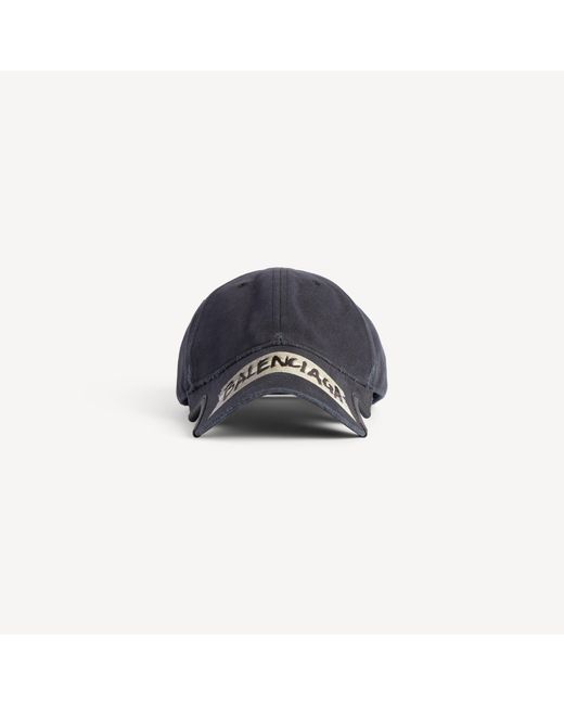 Balenciaga Blue Masking Tape Cap for men