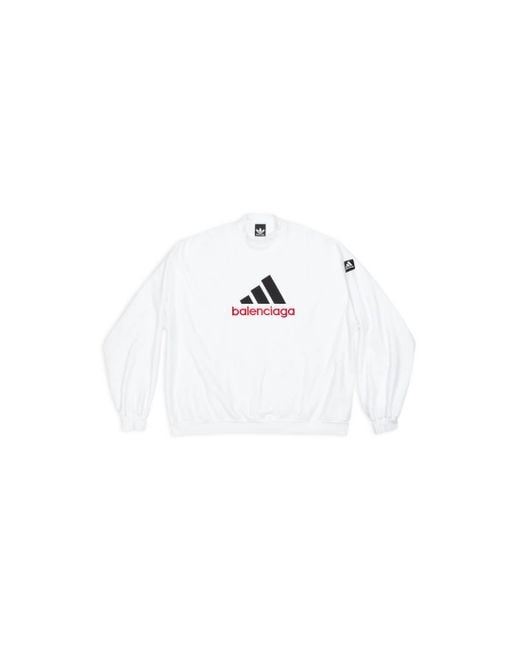 Balenciaga / adidas sweatshirt oversized in Weiß für Herren | Lyst DE