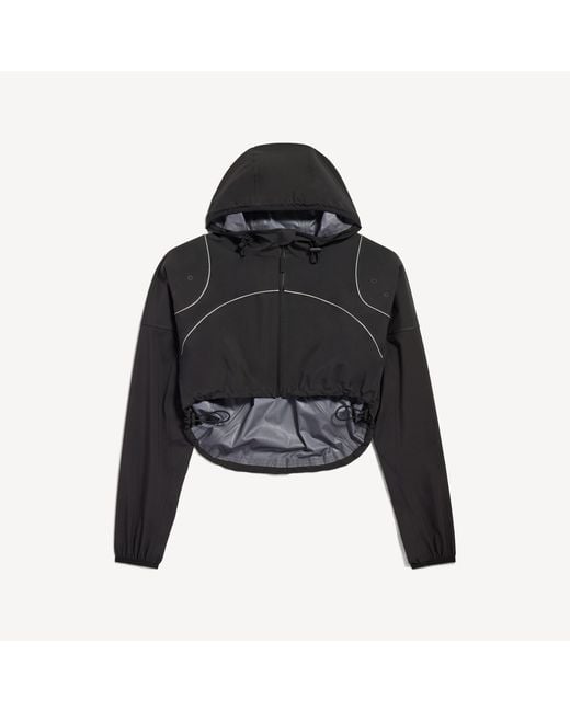Balenciaga Black Techwear Cropped Jacket