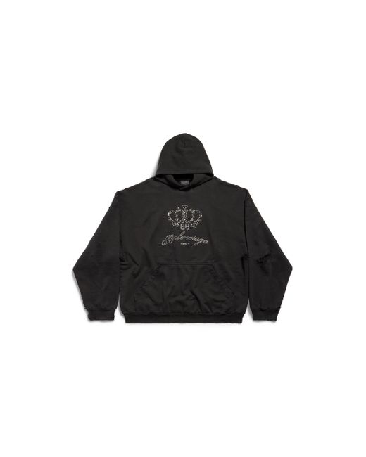 Hoodie bb motel oversize Balenciaga de color Black