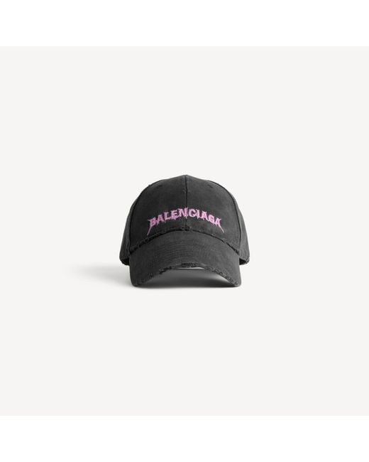 Balenciaga Black Diy Back Cap for men