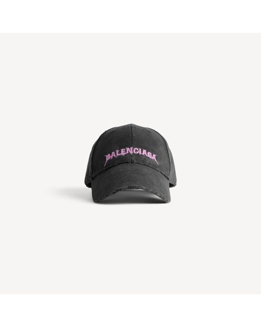 Balenciaga Black Diy Back Cap for men