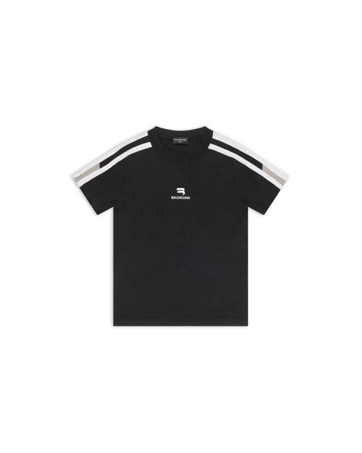 Balenciaga Sporty B Shrunk T shirt in Black Lyst UK