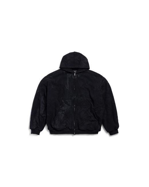Balenciaga Blue Pigalle Outerwear Zip-Up Hoodie