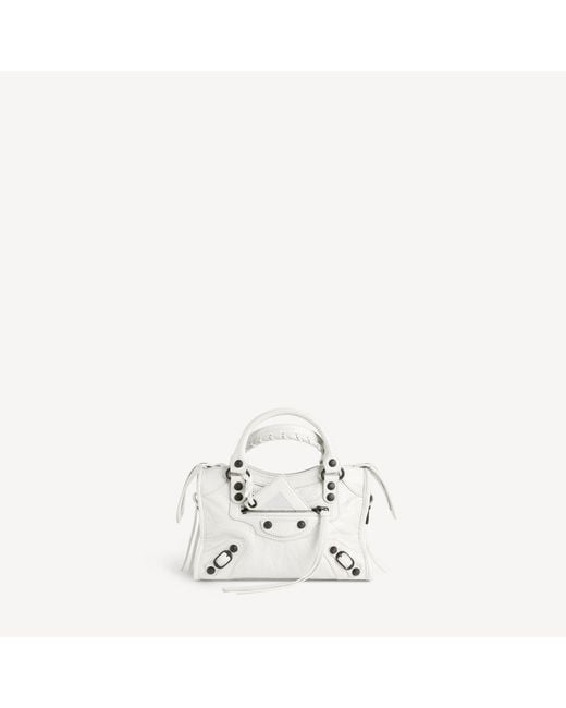 Balenciaga White Le City Bag Mini
