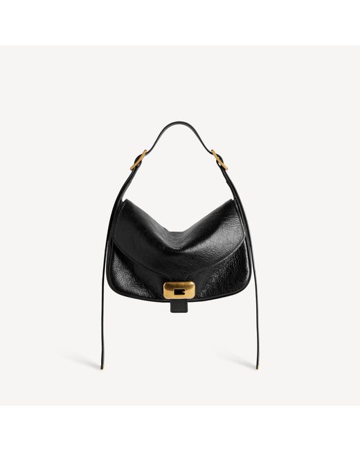 Balenciaga Black Clicca Shoulder Bag Medium