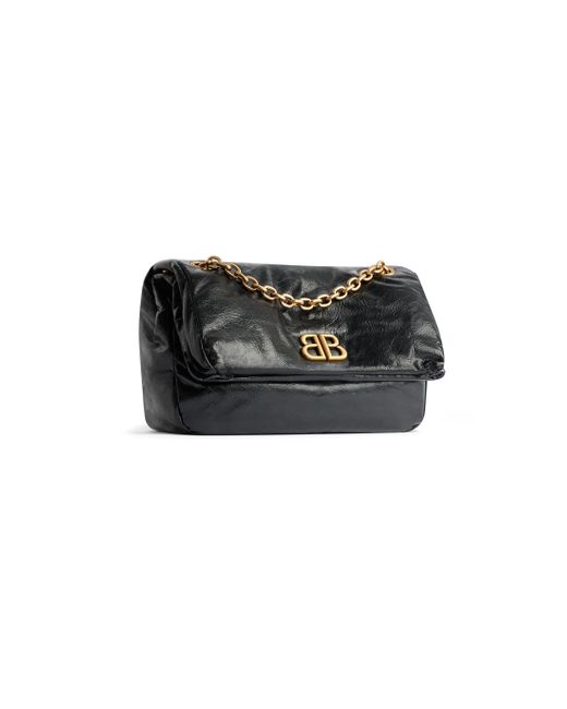 Balenciaga Black Monaco Small Chain Bag