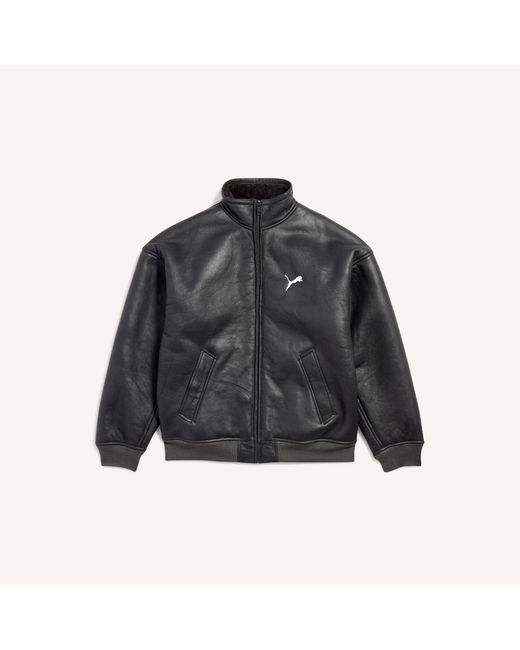Balenciaga Black I Puma Leather Jacket