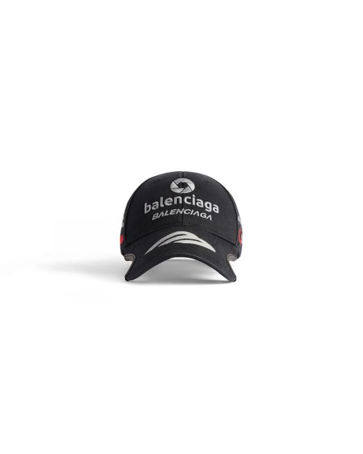 Balenciaga Black Top League Cap for men