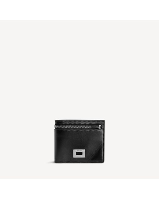 Balenciaga Black Rodeo Square Folded Wallet for men