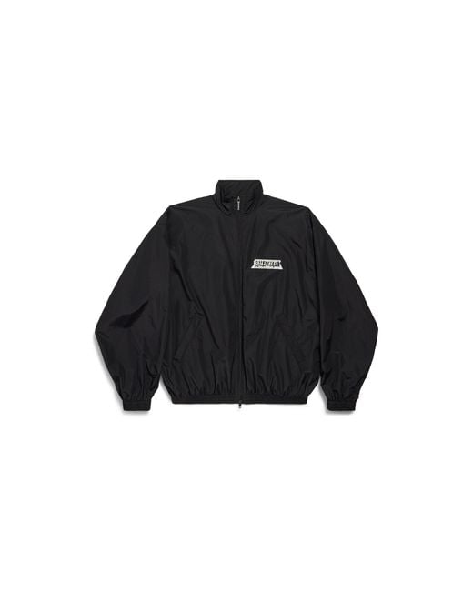 Balenciaga Black Masking Tape Tracksuit Jacket Medium Fit for men