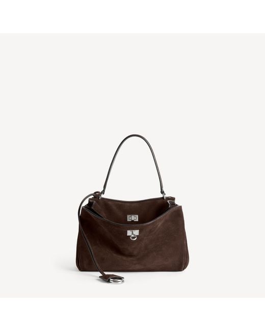 Balenciaga Brown Rodeo Handbag Small