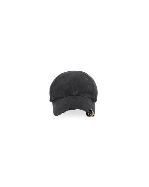 Balenciaga Black Heavy Piercing Cap