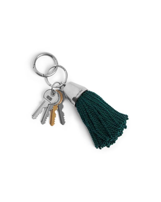 Balenciaga Green Anhänger/Schlüsselring Pompom