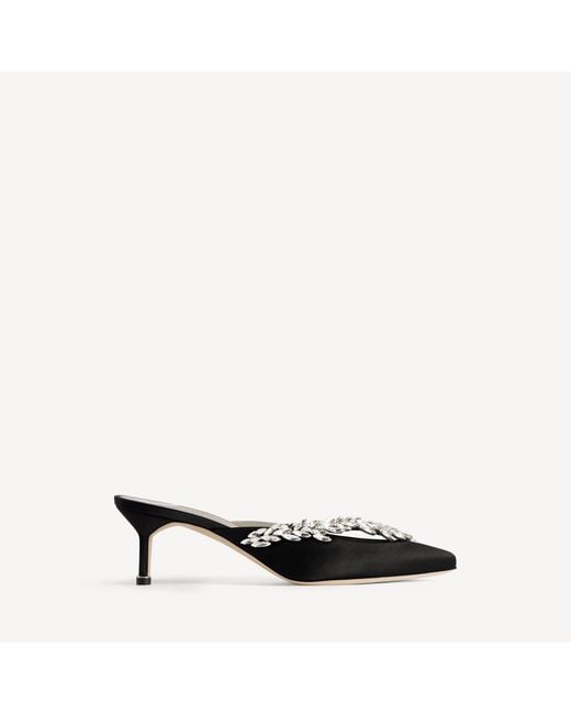 Balenciaga Black Manolo Blahnik Mule