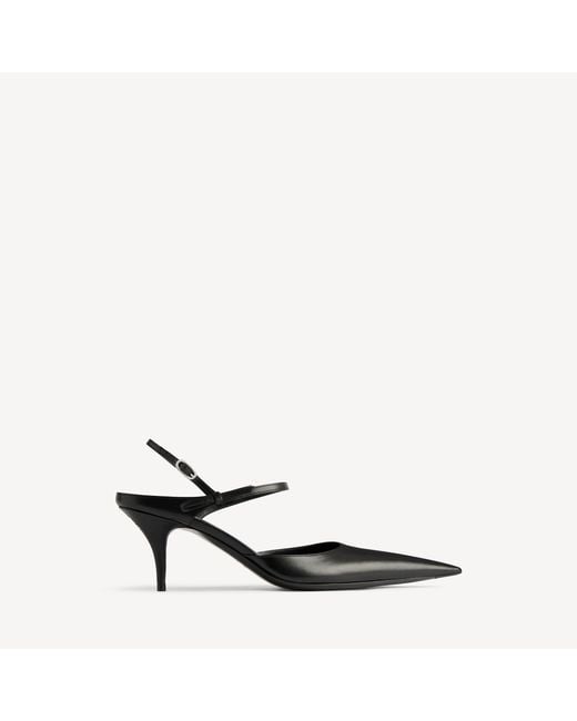 Balenciaga Black Avenue Bow Slingback