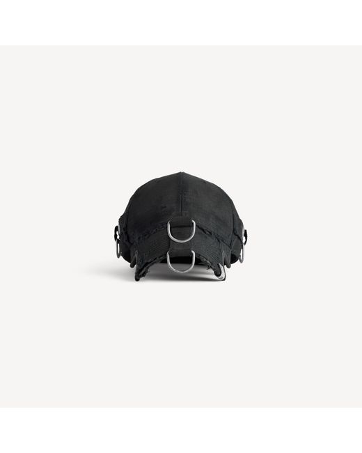 Balenciaga Black D-Ring Cargo Cap for men