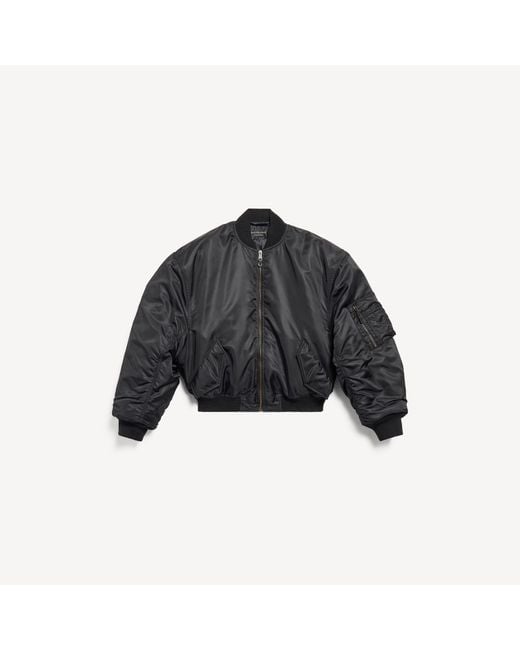 Balenciaga Black Standard Bomber Jacket