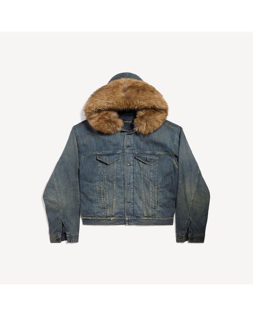 Balenciaga Blue Boxy Jacket for men