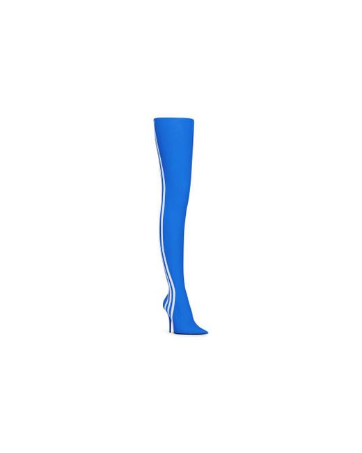 Balenciaga / Adidas Knife 110mm Over-the-knee Boot in Blue | Lyst