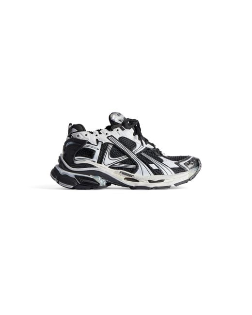 Sneaker low-top in mesh bianco con dettagli in gomma di Balenciaga in Black da Uomo