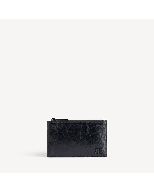 Balenciaga Black Monaco Long Coin And Card Holder for men