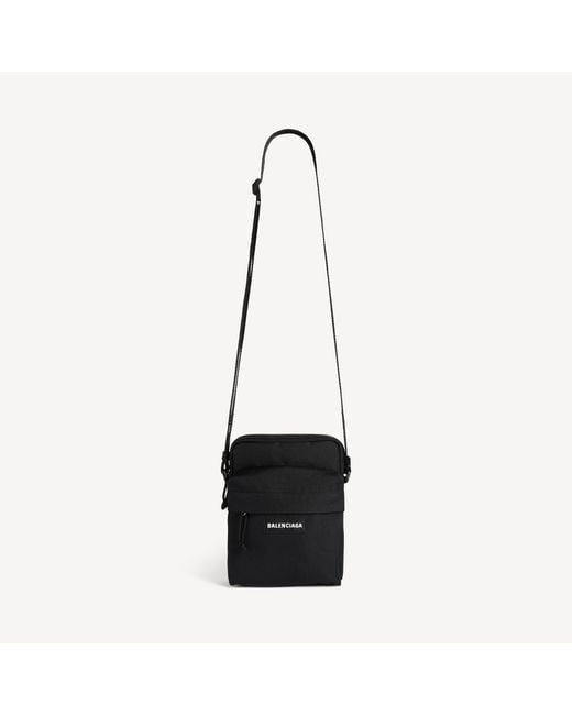 Balenciaga White Explorer Crossbody Pouch for men