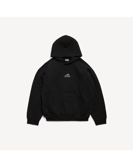 Balenciaga Black Bodies Medium Fit Hoodie for men