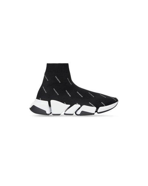 balenciaga allover logo speed trainer