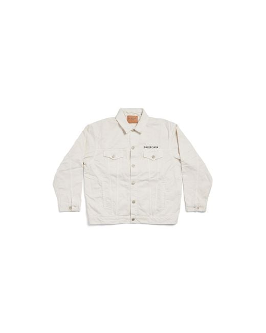 Balenciaga White Jeansjacke Regular Fit