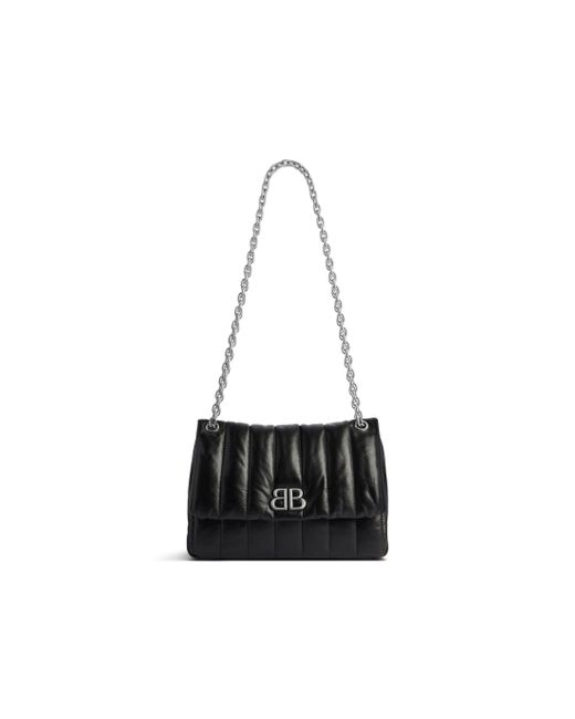 Balenciaga Black Monaco Mini Bag Quilted