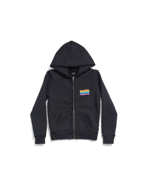 Balenciaga rainbow logo hoodie deals