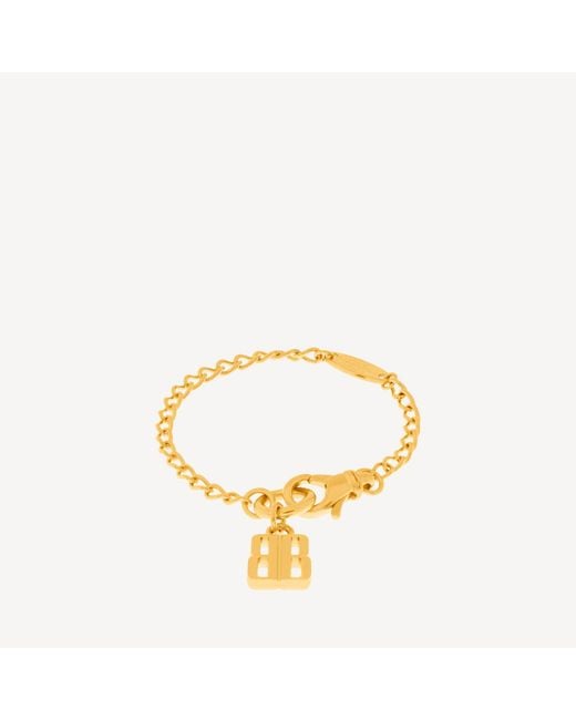 Balenciaga Metallic Nano Thin Bracelet