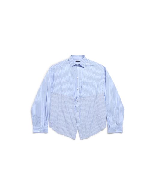 Camicia cut up oversize di Balenciaga in Blue