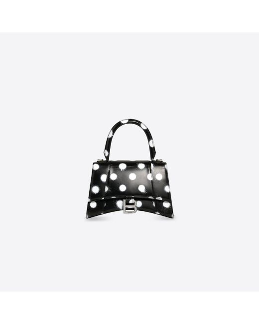 Balenciaga Leather Hourglass Small, Small Black Dots On Leather