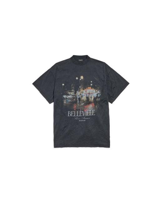 Balenciaga Blue Belleville T-shirt Oversized