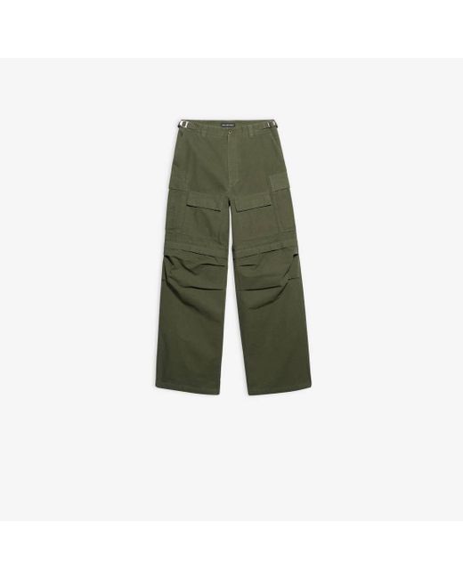 Balenciaga Large Cargo Trousers in Green for Men | Lyst