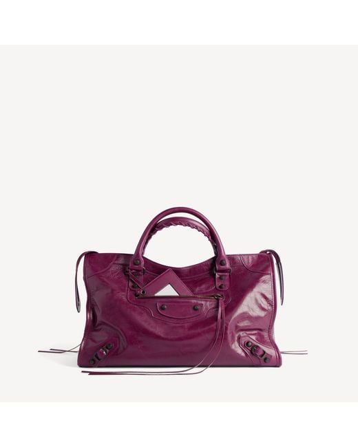 Balenciaga Purple Le City Bag Medium