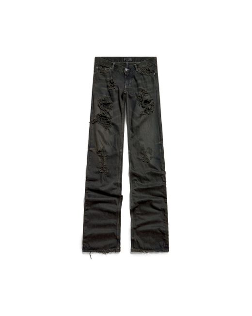 Balenciaga Black Fitted Low-Waist Pants