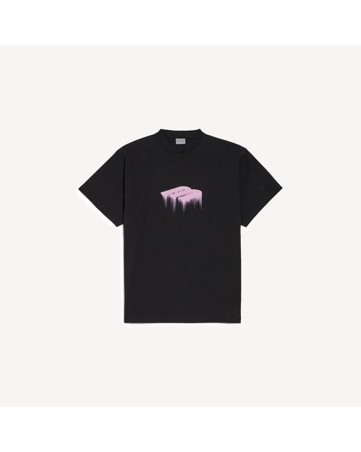 Balenciaga Black Wet Brush Oversized T-Shirt for men