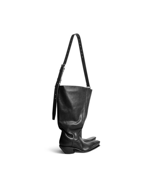 Balenciaga Black Rodeo Boot Bag