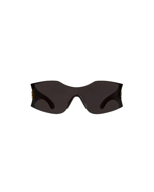 Balenciaga Brown Hourglass Mask Sunglasses