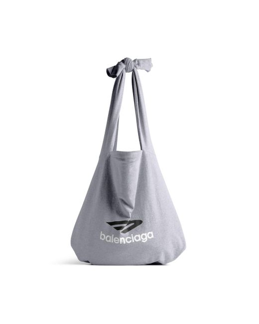 Balenciaga Gray New Jersey Hobo Bag for men