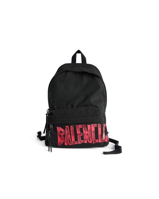Zaino Tape Type di Balenciaga in Black da Uomo